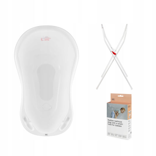 Hylat Baby vanička 84 cm - set se stojánkem, teploměrem a výpustí - bílá FRIENDS