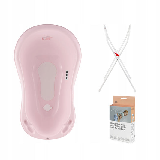 Hylat Baby vanička 84 cm - set se stojánkem, teploměrem a odtokem - růžová FRIENDS