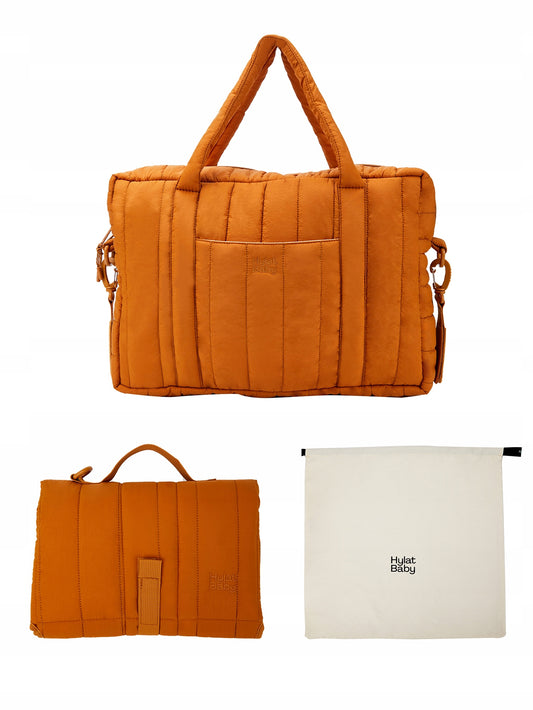 Set - taška a organizér pro maminky + přebalovací pult + potah Hylat Baby - hnědý